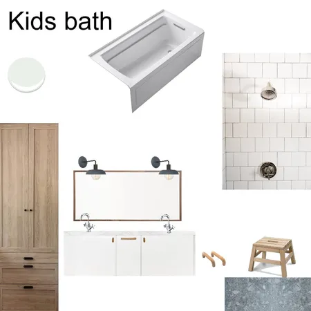 Kids bath square with terazzo Interior Design Mood Board by knadamsfranklin on Style Sourcebook