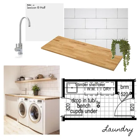 Laundry Interior Design Mood Board by Building with the Bells on Style Sourcebook