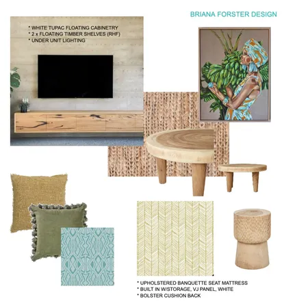 THE LANES LIVING ROOM Interior Design Mood Board by Briana Forster Design on Style Sourcebook
