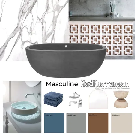 Masculine Mediterranean Interior Design Mood Board by __tashlee on Style Sourcebook