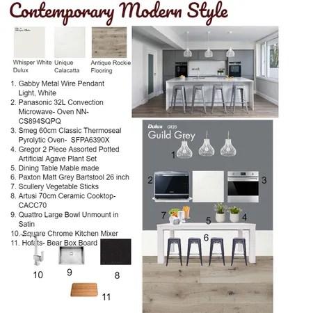 Modern Style Dining & Kithen Interior Design Mood Board by Richard_IDI on Style Sourcebook