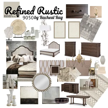 Refined Rustic Interior Design Mood Board by showroomdesigner2622 on Style Sourcebook