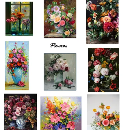 Flower commission Interior Design Mood Board by catherinefiddis on Style Sourcebook