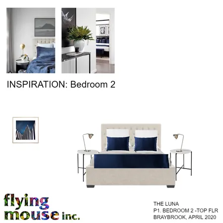 The Luna - Bedroom 2 Interior Design Mood Board by Flyingmouse inc on Style Sourcebook
