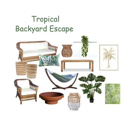 Tropical Backyard Getaway Interior Design Mood Board by morganhampson on Style Sourcebook