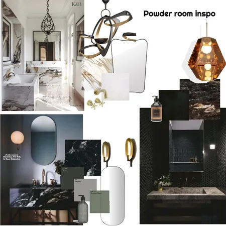 Powder Room Interior Design Mood Board by becmarson on Style Sourcebook