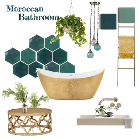 Moroccan Bathroom Interior Design Mood Board by LillianParker on Style Sourcebook