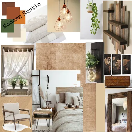 modern rustic bedroom Interior Design Mood Board by MichaelaVardopoulos on Style Sourcebook