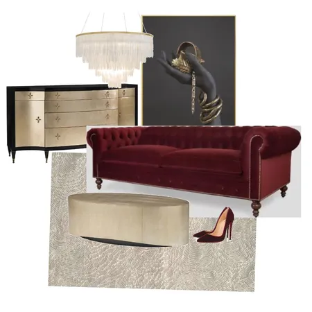 Red and gold Interior Design Mood Board by Simona Jack on Style Sourcebook