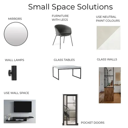 Small space solutions Interior Design Mood Board by Khannah87 on Style Sourcebook