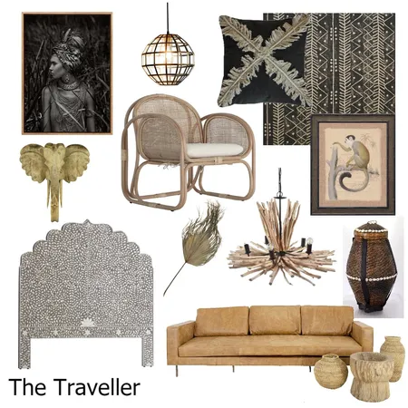 The Traveller Interior Design Mood Board by Unearth Interiors on Style Sourcebook