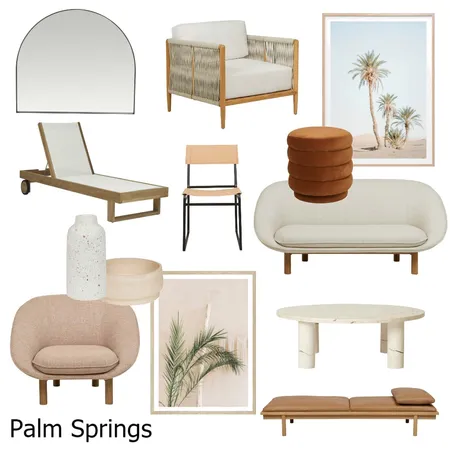 Palm Springs Interior Design Mood Board by Unearth Interiors on Style Sourcebook