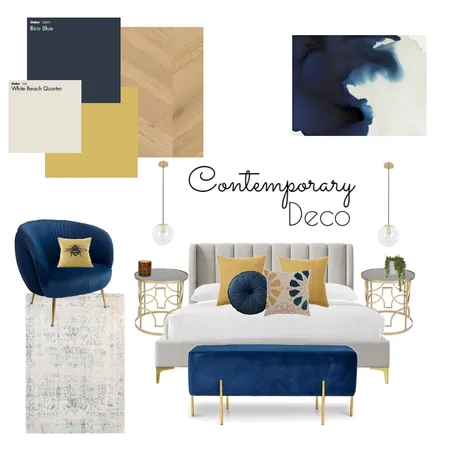 Contemporary Deco Interior Design Mood Board by TessaT on Style Sourcebook