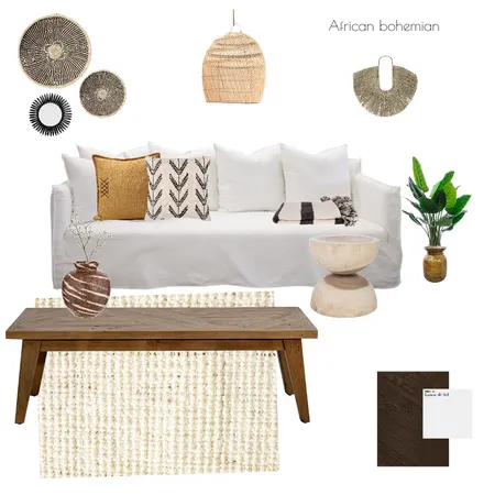 African Bohemian Interior Design Mood Board by Idia on Style Sourcebook