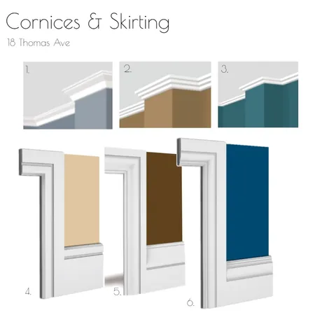 Cornice and Skirting Interior Design Mood Board by Batya Bassin on Style Sourcebook