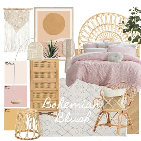 Bohemian Blush Interior Design Mood Board by georgialeary on Style Sourcebook