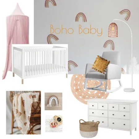 Boho Baby Interior Design Mood Board by rebeccareeves on Style Sourcebook