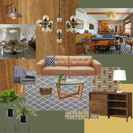 Mid-Century Modern Interior Design Mood Board by jleetj on Style Sourcebook