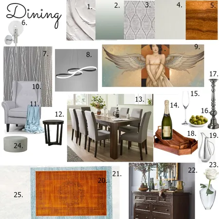Dining Room Interior Design Mood Board by Roshini on Style Sourcebook