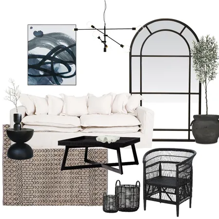 Monochrome Interior Design Mood Board by In-House Style on Style Sourcebook