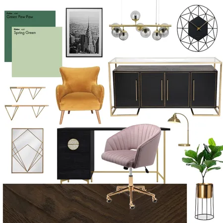 Art Deco Study Interior Design Mood Board by Ash Roughan on Style Sourcebook