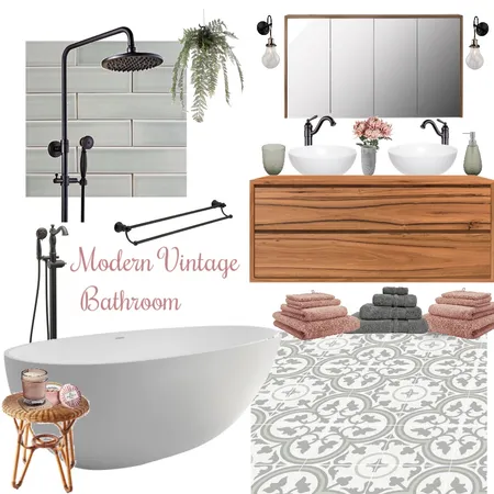 Modern vintage bathroom Interior Design Mood Board by Complete Harmony Interiors on Style Sourcebook