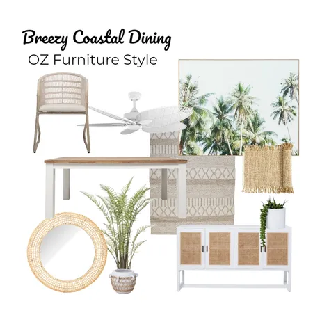 Breezy Coastal Dining Interior Design Mood Board by My_verdant_life on Style Sourcebook