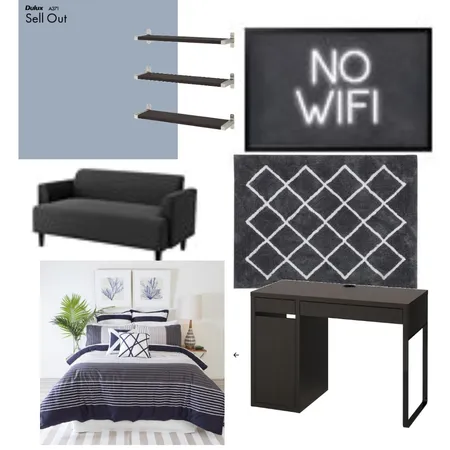 Pete's room Interior Design Mood Board by Christine X on Style Sourcebook