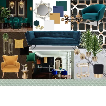 Assignment 3 art deco Interior Design Mood Board by _eightysixdesigns on Style Sourcebook