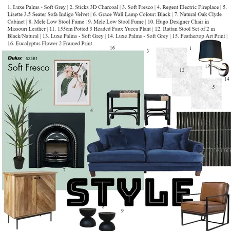 Art Deco Living Room Interior Design Mood Board by Cherelle Murphy on Style Sourcebook