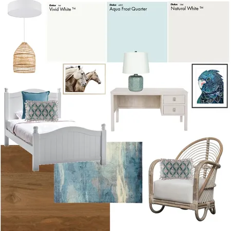 S Bedroom Aqua Interior Design Mood Board by KyBass on Style Sourcebook