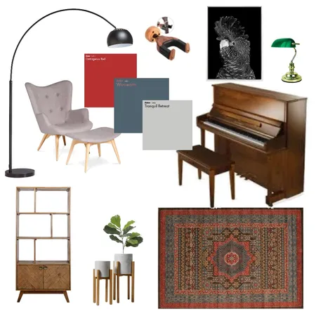 Metzler's Music Room Interior Design Mood Board by CharissaLyons on Style Sourcebook