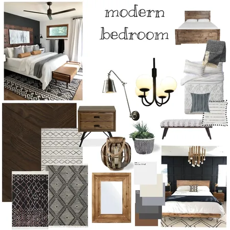 Modern bedroom Interior Design Mood Board by Laczi Emôke on Style Sourcebook