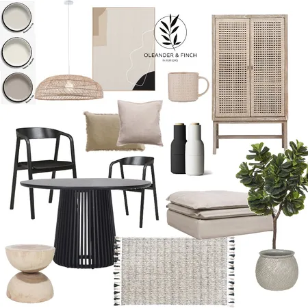 The dining room. Interior Design Mood Board by Oleander & Finch Interiors on Style Sourcebook