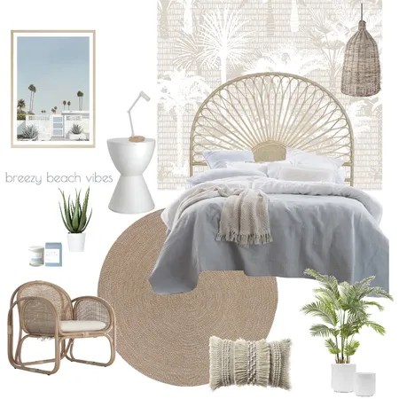 dreamy beach vibe bedroom Interior Design Mood Board by Kelly on Style Sourcebook
