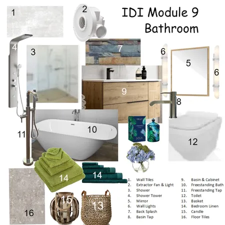 IDI Assignment 9 Bathroom Interior Design Mood Board by Santjie on Style Sourcebook