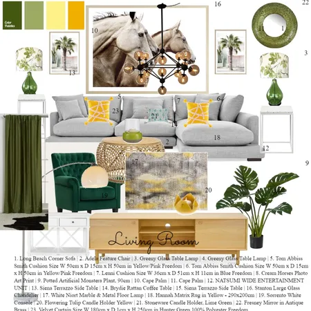 Living Room Interior Design Mood Board by PlanHomeDesign on Style Sourcebook