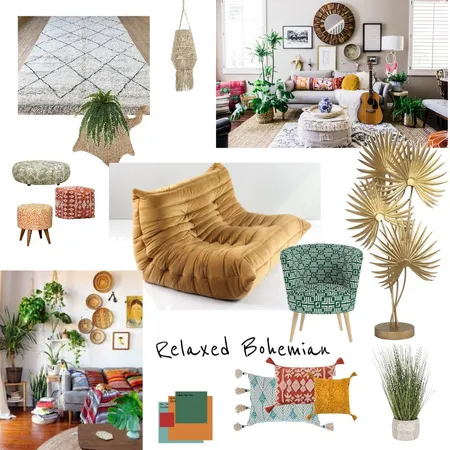 Relaxed Bohemian Interior Design Mood Board by DeborahTantardini on Style Sourcebook