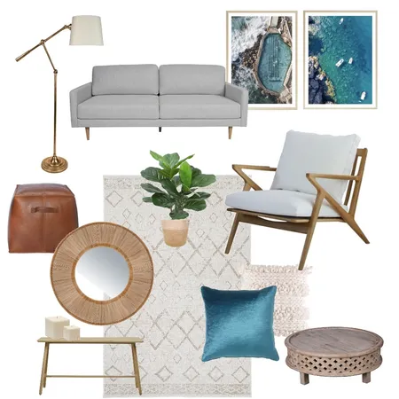 Coastal luxe living room Interior Design Mood Board by Campagne on Style Sourcebook