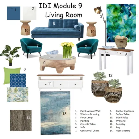 IDI Assignment 9 Living Room Interior Design Mood Board by Santjie on Style Sourcebook
