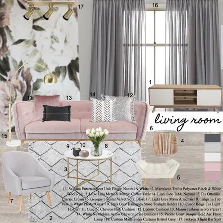 Modern Scandi Living Room Interior Design Mood Board by gbsmith26 on Style Sourcebook