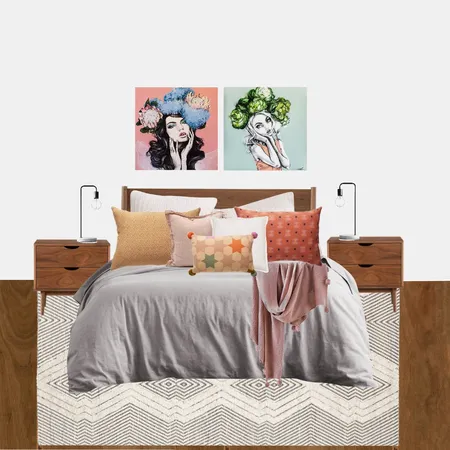 Master Bedroom Fun Interior Design Mood Board by Style and Leaf Co on Style Sourcebook