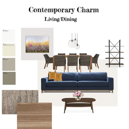 Living/Dining Room Interior Design Mood Board by RachelC on Style Sourcebook