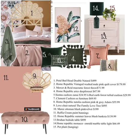 Maddi’s Bedroom Interior Design Mood Board by Maddi on Style Sourcebook