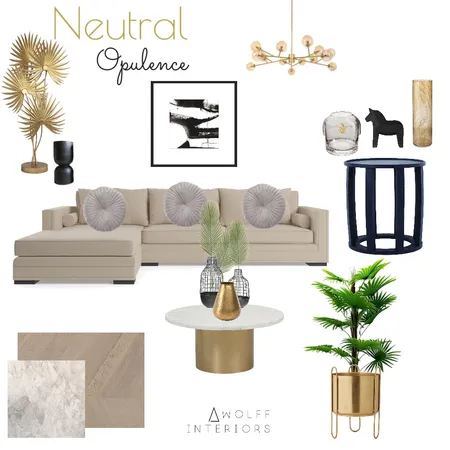 Neutral Opulence Interior Design Mood Board by awolff.interiors on Style Sourcebook