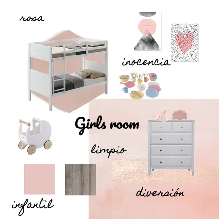 girls room Interior Design Mood Board by Sergio Lopez Folguera on Style Sourcebook