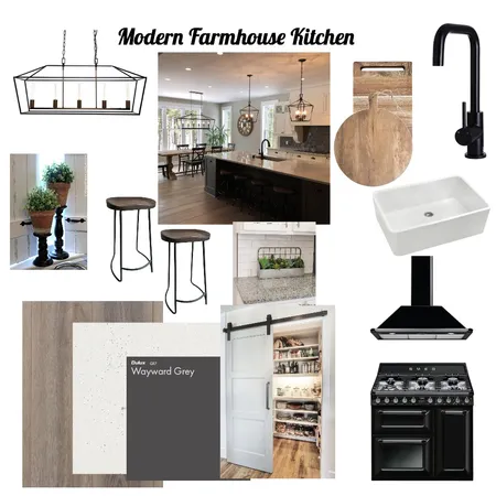 Modern Farmhouse Kitchen Interior Design Mood Board by Hilsie on Style Sourcebook