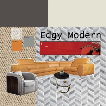 Edgy Modern Interior Design Mood Board by lilywph on Style Sourcebook