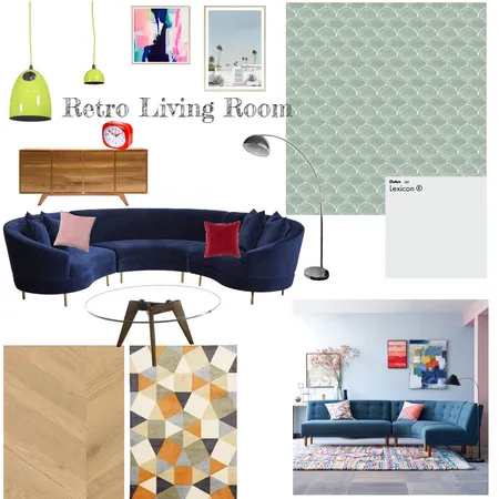 Retro Living Room Interior Design Mood Board by calderakitchens2019 on Style Sourcebook