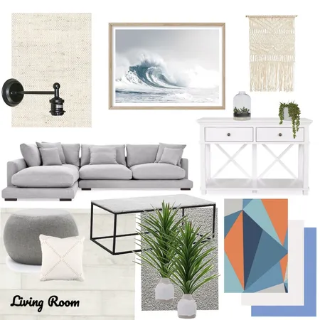 Module 9 Living Space Interior Design Mood Board by nicoleadams16